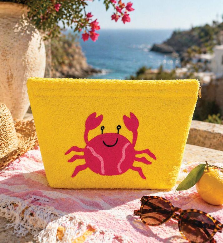 MiniMill Kids Crab Towel Pouch, Packshot View