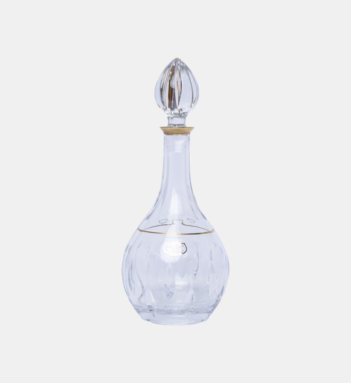 Barcelona Crystal Gold Wine Decanter