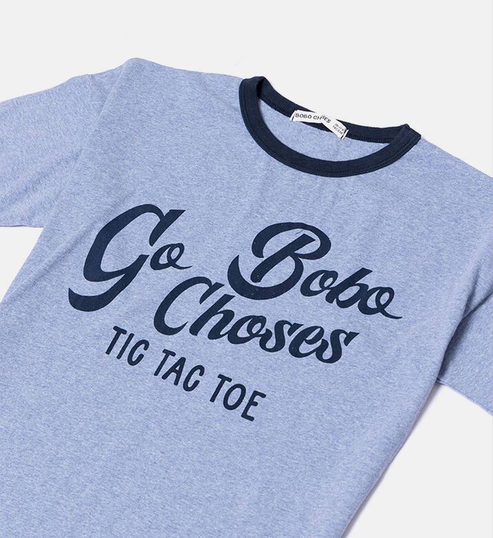 Bobo Choses Logo-print Contrast Trim Short-sleeve Ringer T-shirt, Packshot View