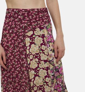 Ba and Sh All-over Floral-print Flared Skirt, Model View