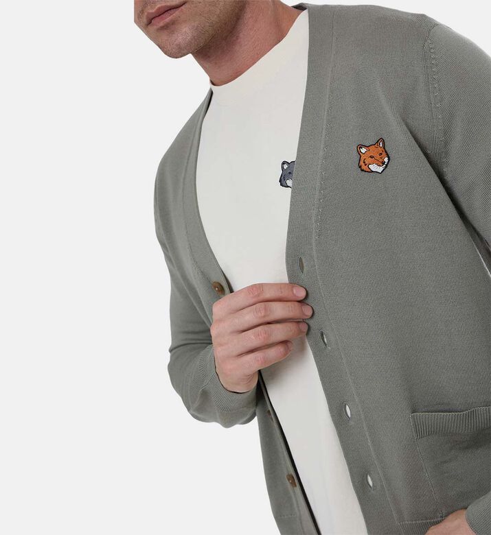 V-neck Long-sleeve Cardigan