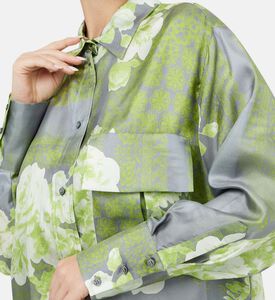 قميص بياقة مطبوعة للحديقة