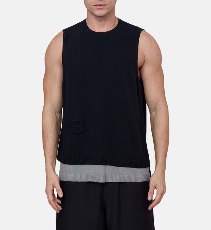 Logo-print Slim-fit Sleeveless T-shirt