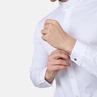 Stripped Long-sleeve Button-down Shirt