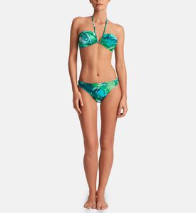 Tropical-print Side-twist Bikini Bottom