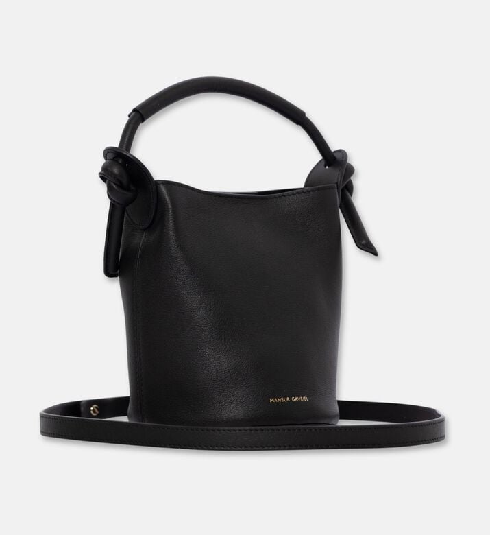 Mansur Gavriel Bag Mini-mini Fortuna Bucket, Black, Packshot View