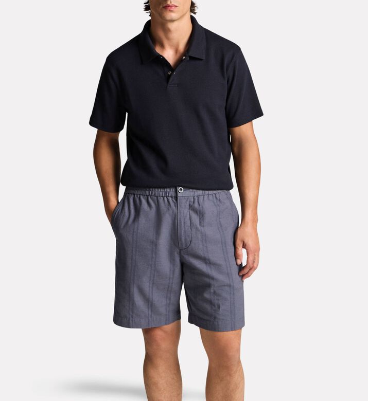 Vince Polo Classic, Blue, S, Model View