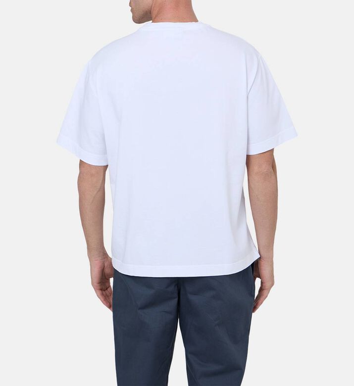 Cotton Front Logo Crewneck T-shirt