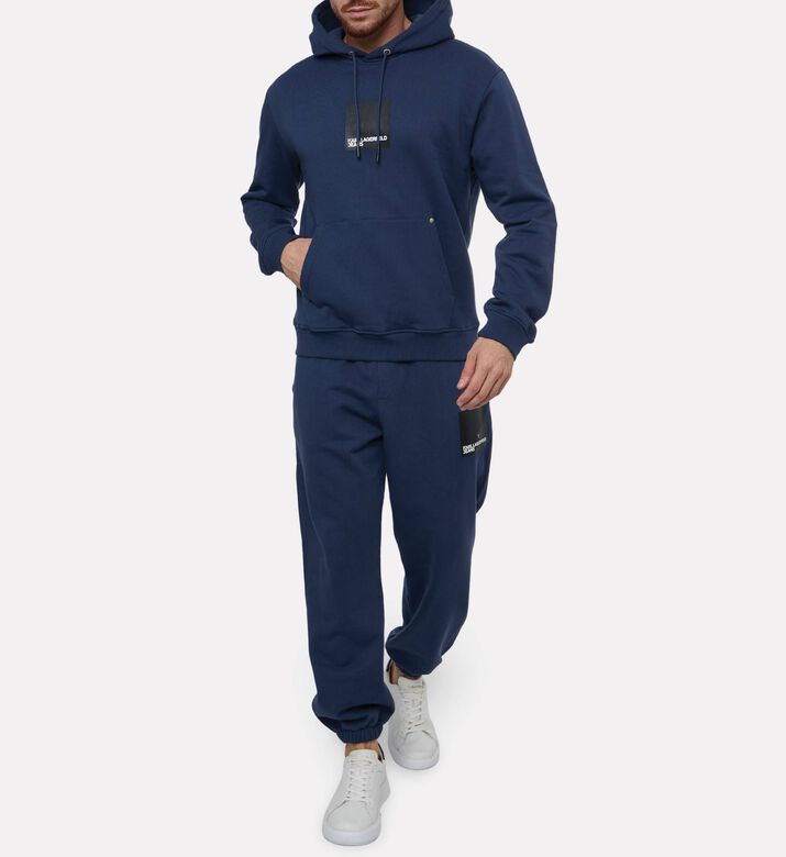 Karl Lagerfeld Logo-print Regular-fit Hoodie, Model View