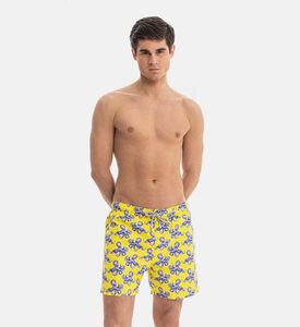 شورت سباحة بطبعة أخطبوت أرجوانية