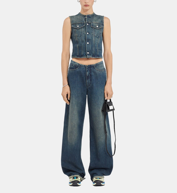 Sleeveless Denim Gilet Jacket Sleeveless Denim Gilet Jacket