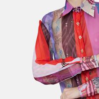 Sanaa Chiffon Printed Shirt