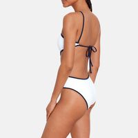 Scarf Two-tone One-piece Swimsuit
