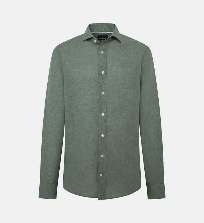 قميص بقصة ضيقة بملمس متنوع