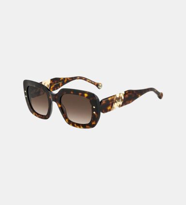 Contrasting Stripe Oversized Sunglasses 52