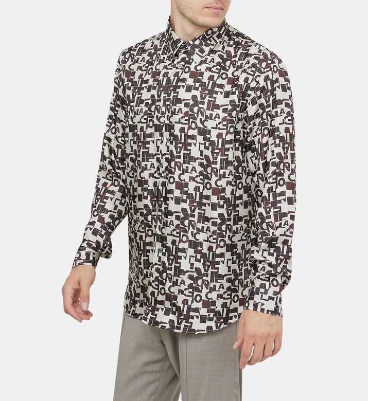 تي شيرت حرير جاكار بشعار الماركة