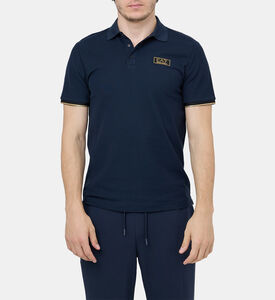 Cotton Golden Logo Polo Shirt