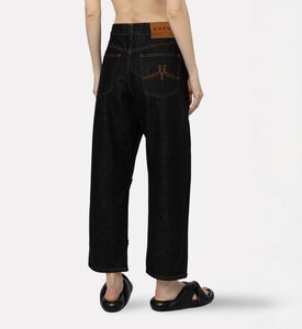 Marni Flower-embellished Denim Pants, Model View