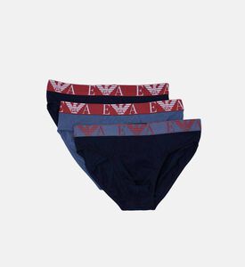 Cotton Contrasted Logo-print 3-pack Briefs Cotton Contrasted Logo-print 3-pack Briefs