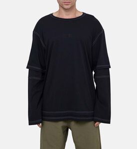 بلوزة ستريت ستايل بطبعة لوغو