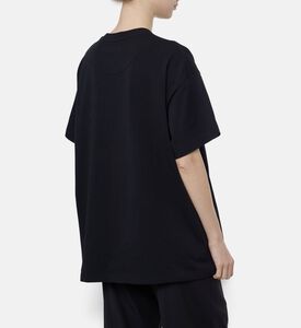 Patou Crystal-embellished Logo T-shirt, Black, L, Model View