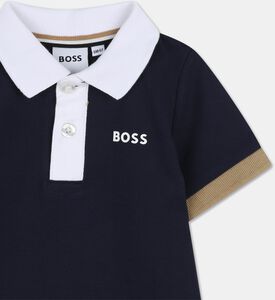 Boss Stretch Piqu&eacute; Polo Shirt, Navy, 18m, Packshot View