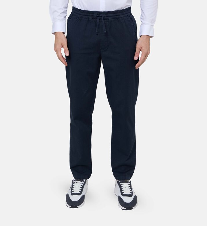Elastic Waistband Regular-fit Pants