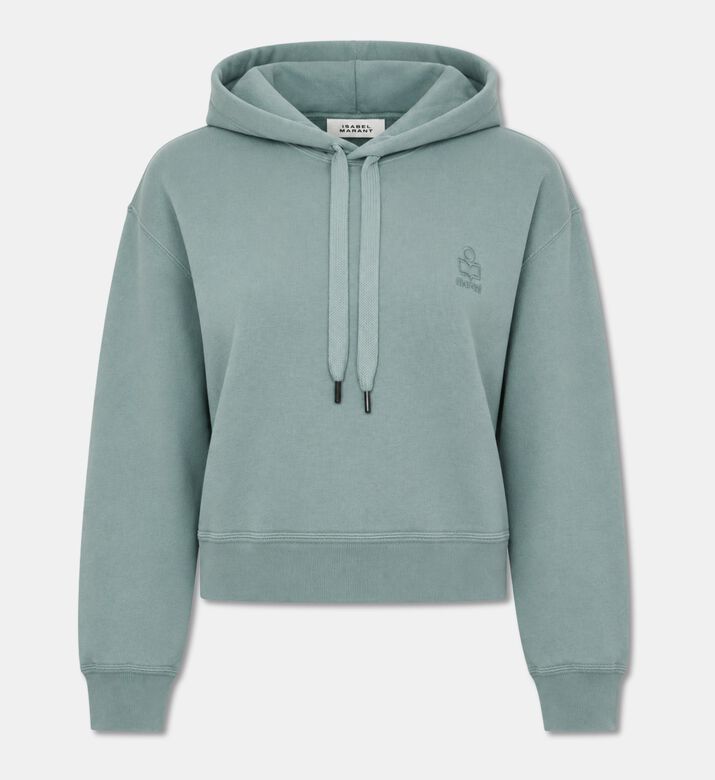 Isabel Marant Salmy Logo Cropped Hoodie, Packshot View