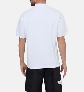 Logo-embroidery Quarter-zip Polo Shirt