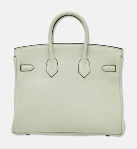 Hermes Herm&egrave;s Gris Neve Togo Leather Silver-finish Birkin 25 Bag Preowned, Grey, Packshot View