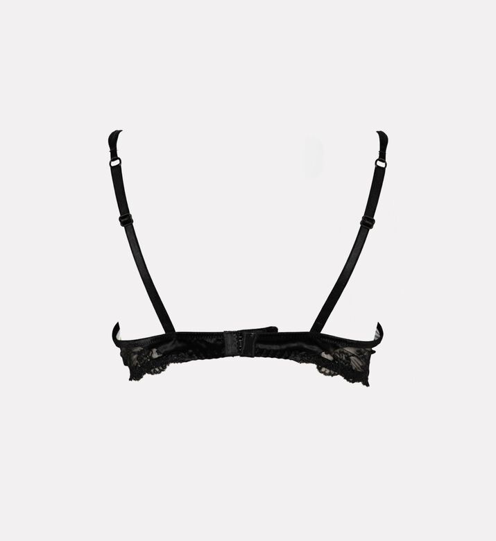 Lise Charmel Corbeille Embroidered Bra, Black, 95, D, Packshot View