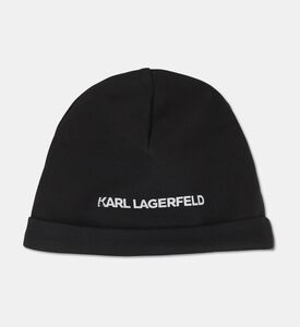 Karl Lagerfeld Logo-trim Sleepsuit, Bib  Beanie Set, Packshot View