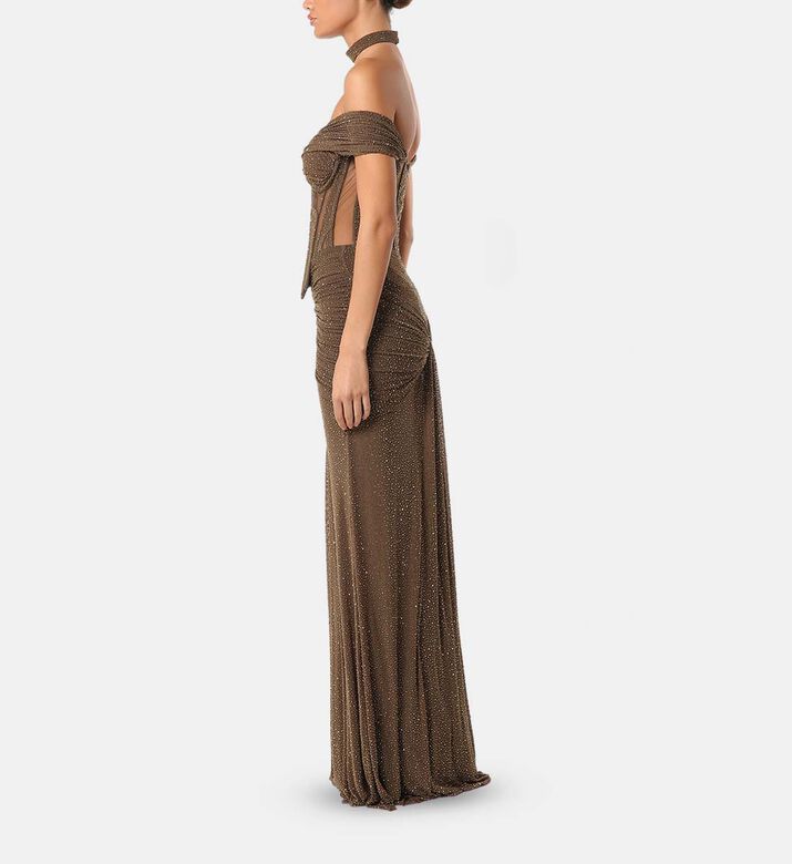 Zeena Zaki Set, Khaki, L, Model View