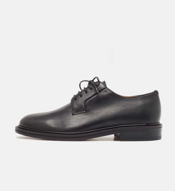 Valentino Black Leather Lace-up Derby Preowned