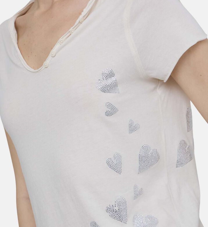 Tunisian Rain Rhinestone-embellished T-shirt