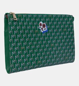 Flowers Red Blue Ipad Pouch Flowers Red Blue Ipad Pouch