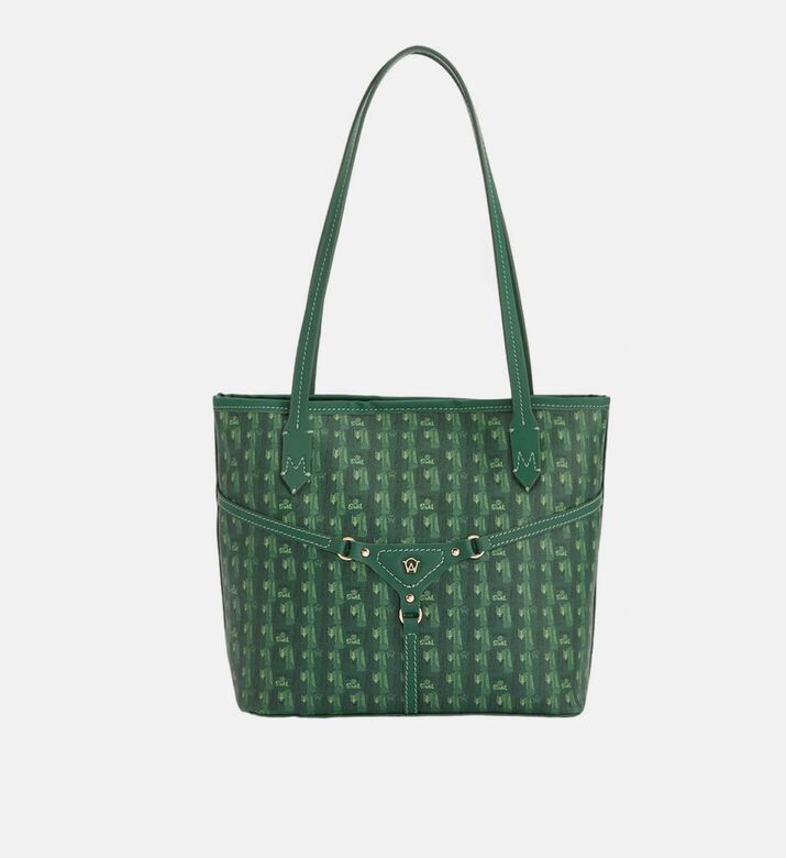 Bella Monogram Pattern Mini Tote Bag