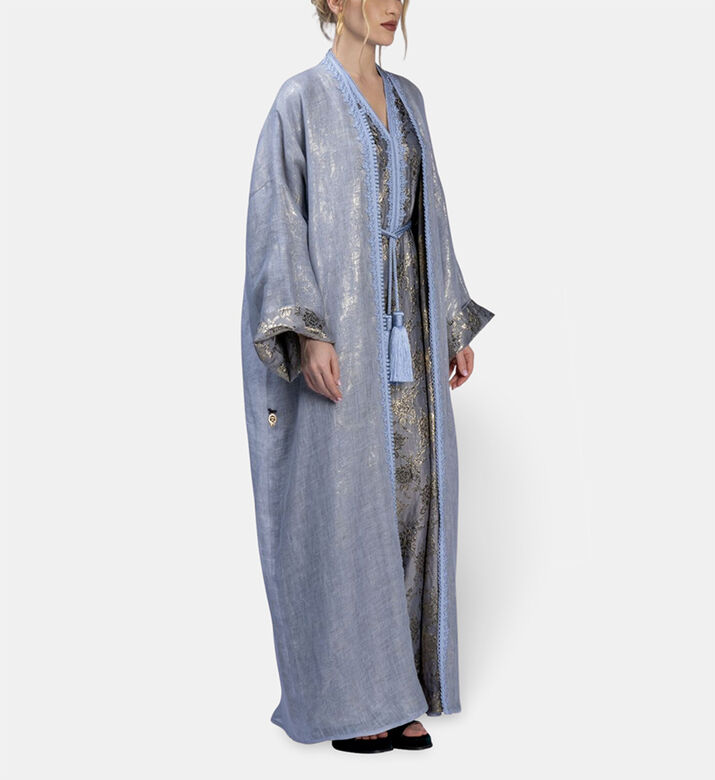 Moonlight Abaya, Lavender, Model View