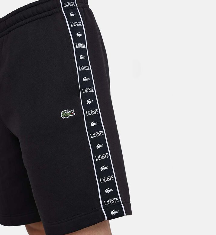 Logo Stripe Fleece Jogger Shorts Logo Stripe Fleece Jogger Shorts