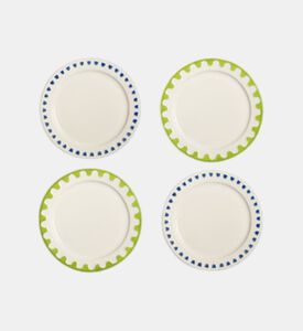 مجموعة أطباق فولكلورية متوسطة الحجم 4 قطع