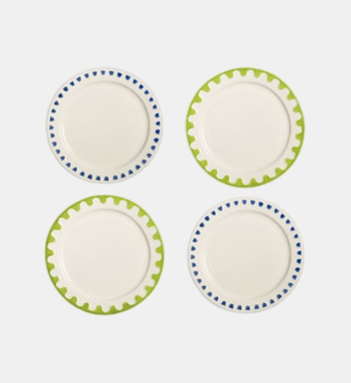 Medium Folk Plate Set-4