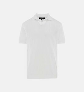 قميص بولو محبوك بقصة عادية