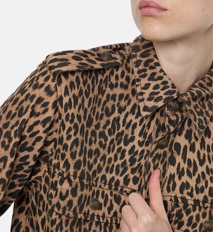Zadig et Voltaire Leopard-print Button Closure Shirt, Model View