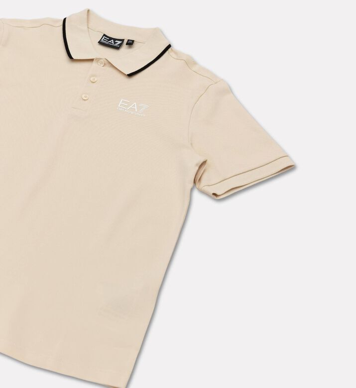 EA7 Classic-fit Short-sleeve Polo Shirt, White, 10y, Packshot View
