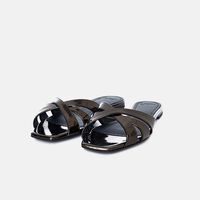 Nerea Leather Flat Heel Sandal