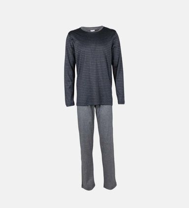 Cotton Ribbed Long Pajama Set