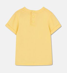 Givenchy Fold-down Sleeve Organic T-shirt, Yellow, 18m, Packshot View