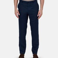 Washed-effect Straight-leg Trousers