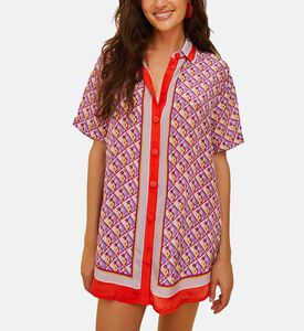 Graphic Pineapple Scarf Printed Shirt Graphic Pineapple Scarf Printed Shirt