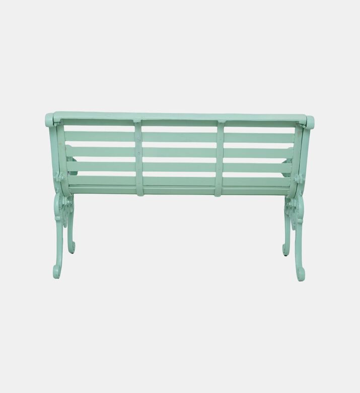 Home Deco and More Sandringham Aluminum Bench, Green, Packshot View